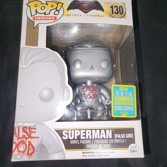 Superman False God (Metallic) Funko Pop! Vinyl: DC Universe - #130 - Picture 2 of 8